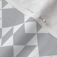 White on Mist Geometric Design 