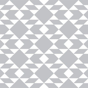 White on Mist Geometric Design 