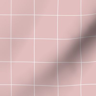 dusty pink grid | pencilmeinstationery.com