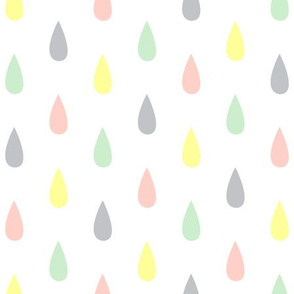 Colourful Raindrops Lemon, Peach, Pistachio, Mist