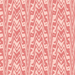 coral and pink aztec zigzag