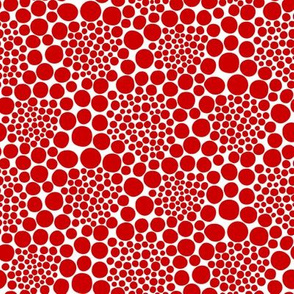 Red Polka Dots Fabric, Wallpaper and Home Decor | Spoonflower