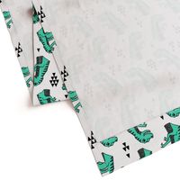 dinosaur fabric // dino kids nursery baby geometric triangles baby dino t rex