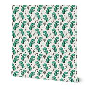 dinosaur fabric // dino kids nursery baby geometric triangles baby dino t rex