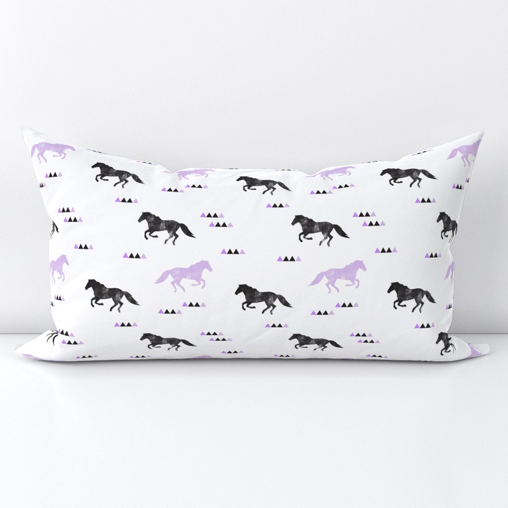 Wild horses // purple distressed