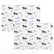 Wild horses // purple distressed