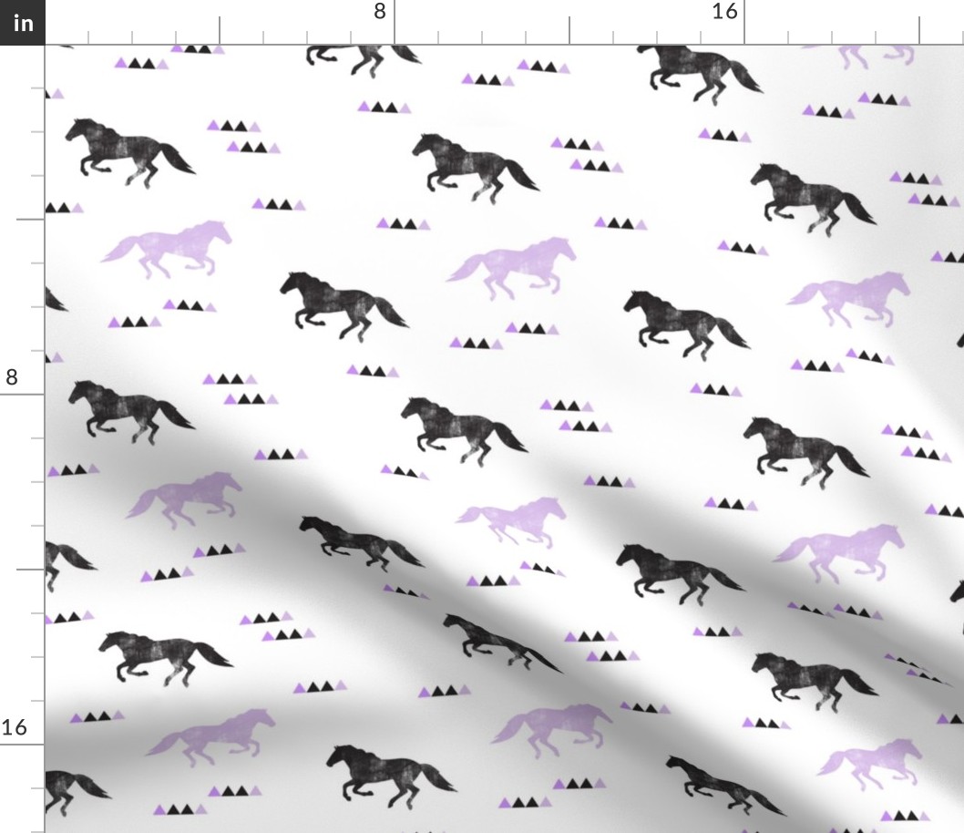 Wild horses // purple distressed