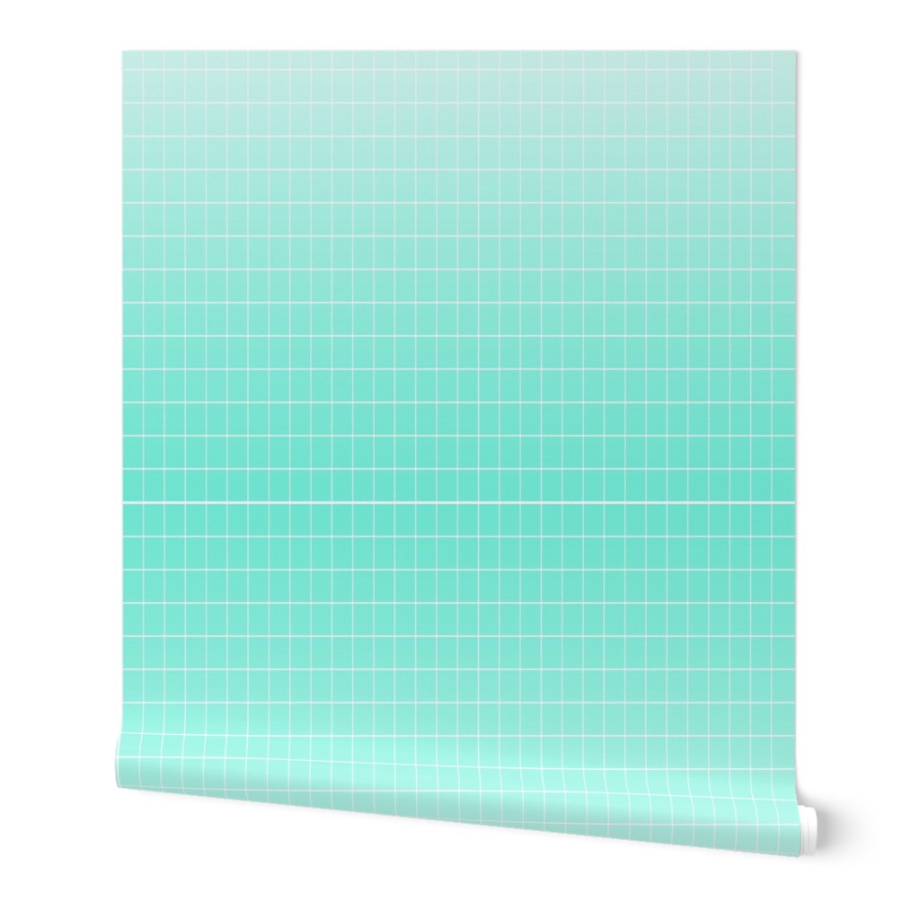 Ombré grid mint repeat