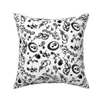 Ornate Music Notes- Large White (from "Face The Music" collection)