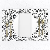 Ornate Music Notes- Large White (from "Face The Music" collection)