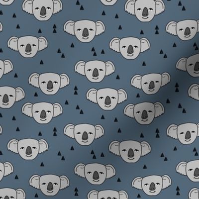 koala // blue koala face cute australian animal zoo animals fabric cute koalas design by andrea lauren