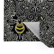 chalkboard filigree bee