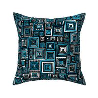 Tribal Squares (Blue)