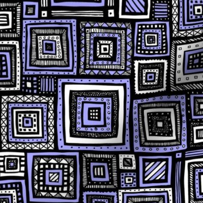 Tribal Squares (Purple)