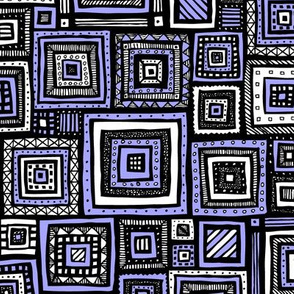 Tribal Squares (Purple)