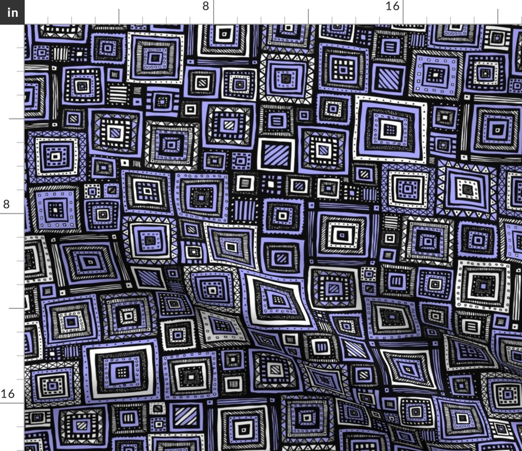 Tribal Squares (Purple)