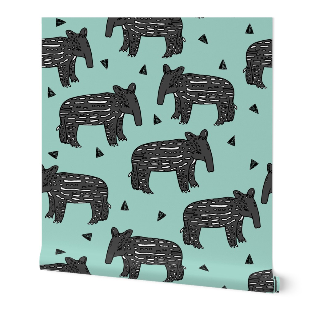 tapir // baby tapir fabric cute animals design