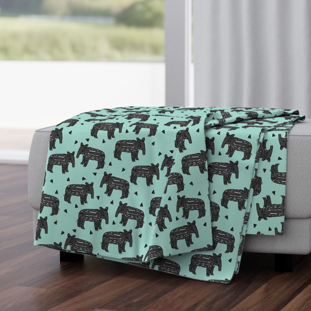 tapir // baby tapir fabric cute animals design