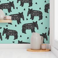 tapir // baby tapir fabric cute animals design