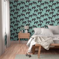 tapir // baby tapir fabric cute animals design