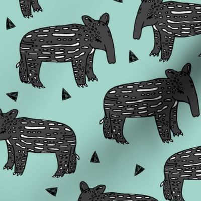 tapir // baby tapir fabric cute animals design