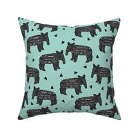 tapir // baby tapir fabric cute animals design