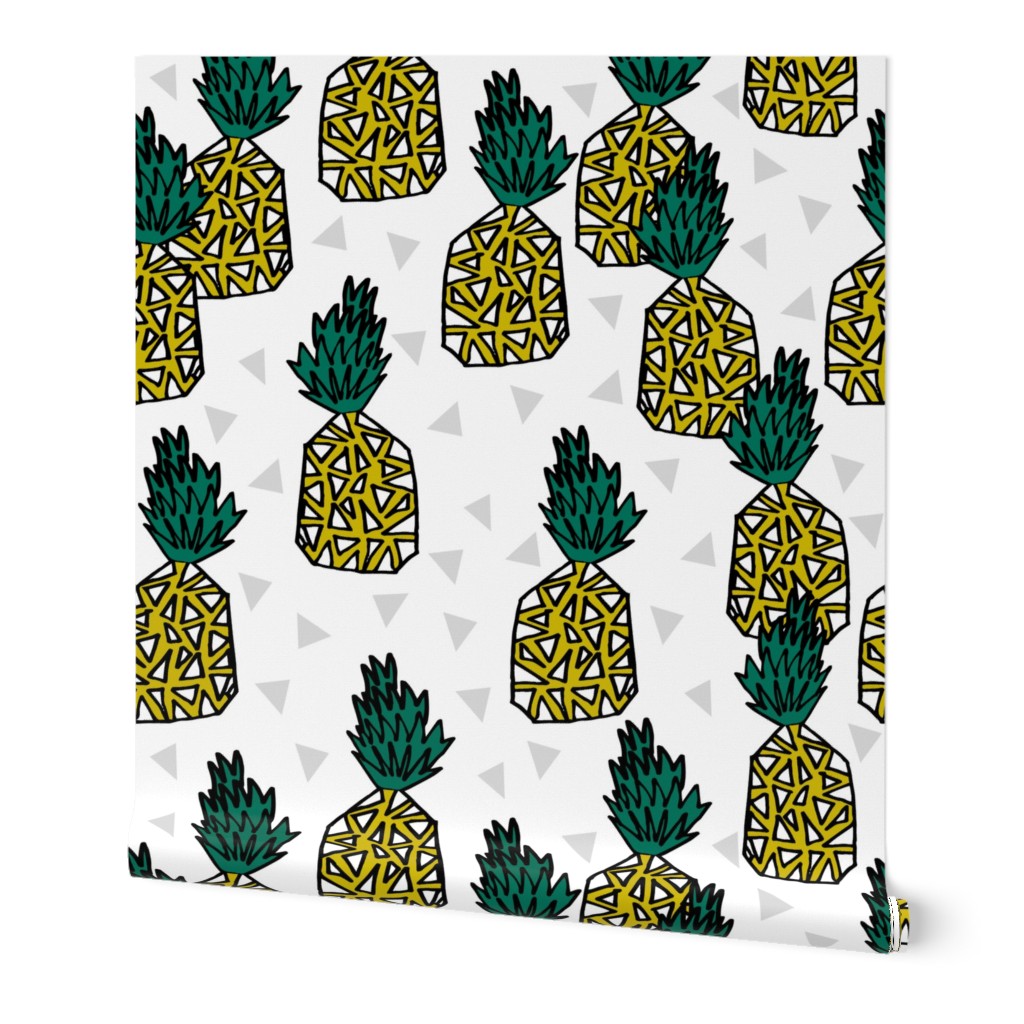 pineapples // pineapple white background fruit fruits sweet pineapple