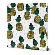 pineapples // pineapple white background fruit fruits sweet pineapple