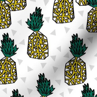 pineapples // pineapple white background fruit fruits sweet pineapple