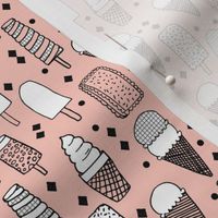 ice cream // ice creams pink pastel ice cream cone pastel pink summer tropical kids fun print