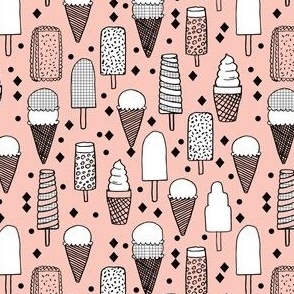 ice cream // ice creams pink pastel ice cream cone pastel pink summer tropical kids fun print
