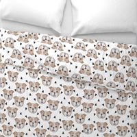 english bulldog // bulldogs white dog breed fabric cute dogs best dog fabric