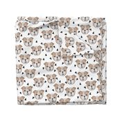 english bulldog // bulldogs white dog breed fabric cute dogs best dog fabric