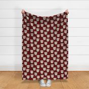 english bulldog // marroon dog cute dog pet dog bulldog fabric