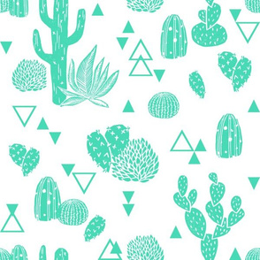 cactus // cacti geo triangle kids summer tropical exotic