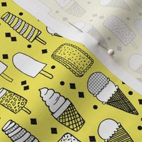 ice cream // tropical bright summer icecream sweets fabric print