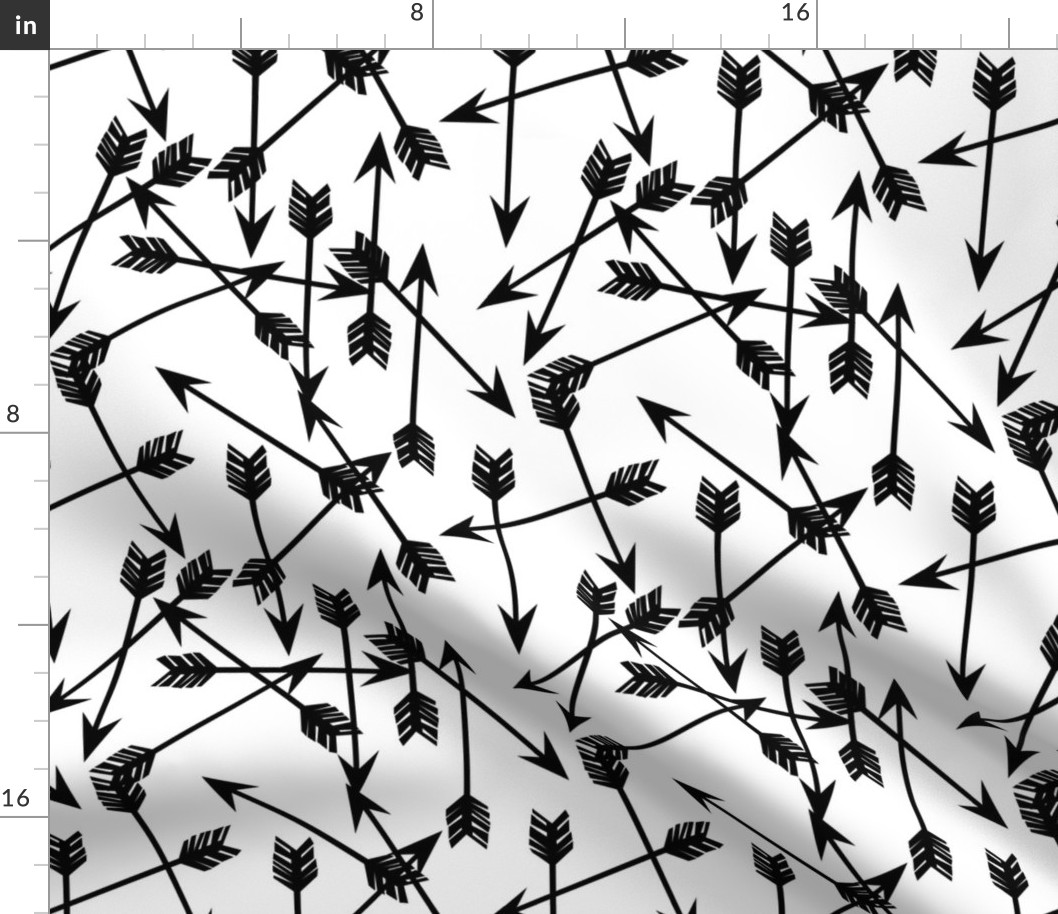 arrows scattered // black and white minimal cool trendy scandi kids nursery baby print