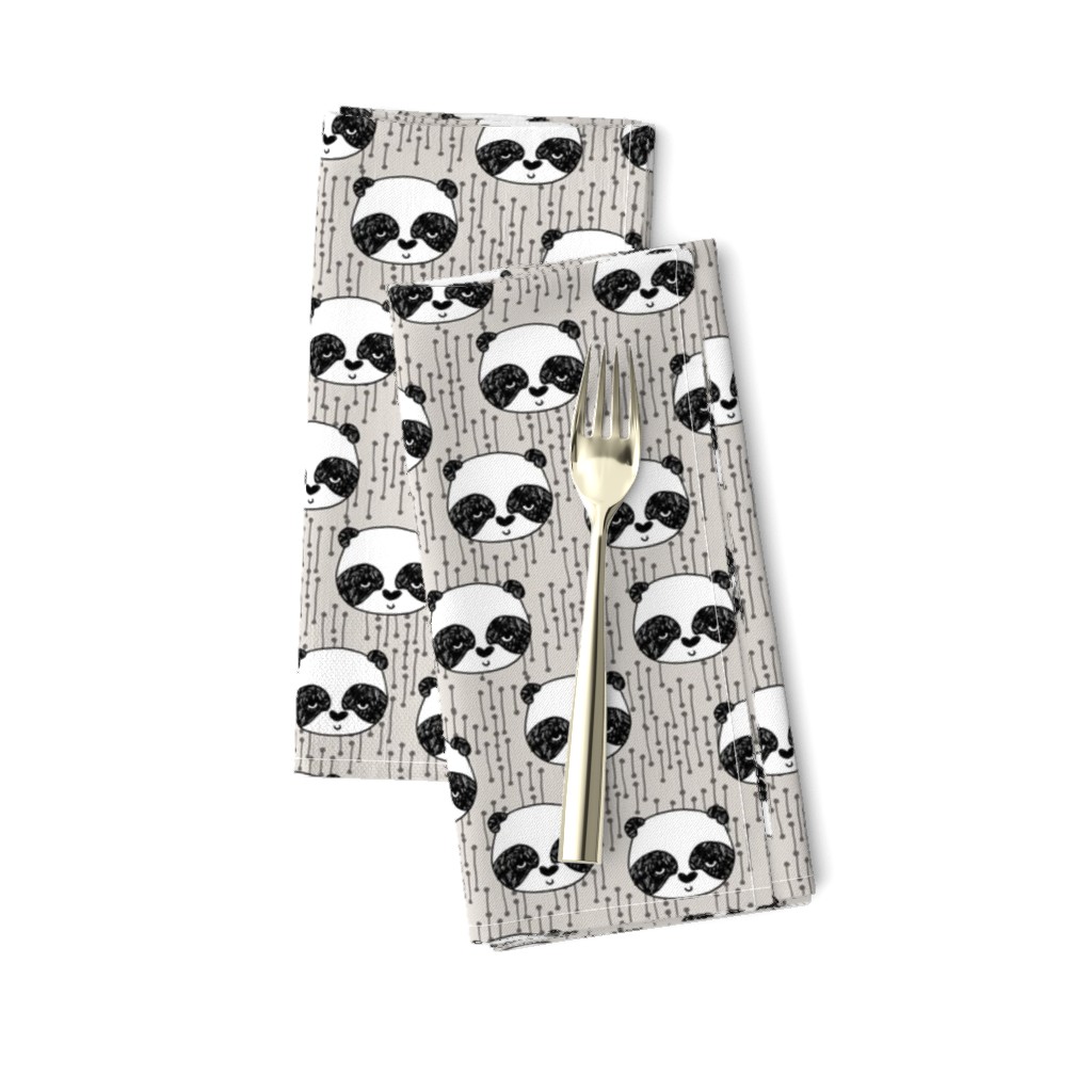 panda // pandas fabric cute panda design illustration scandi panda nursery baby cute andrea lauren fabric