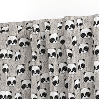 panda // pandas fabric cute panda design illustration scandi panda nursery baby cute andrea lauren fabric