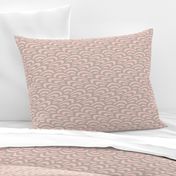 wavy scallop in pink and grey