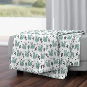 fox // geo fox geometric fox triangles baby kids nursery sweet little mint foxes