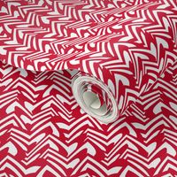 Christmascolors candy cane chevron - peppermint