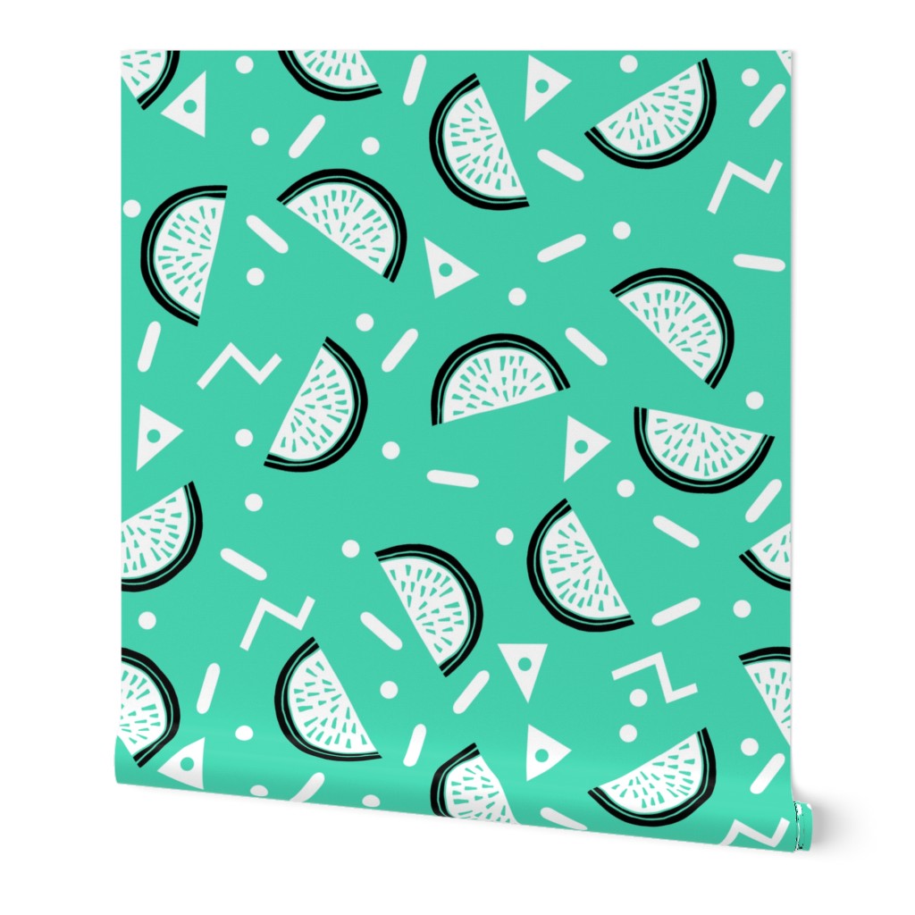 Watermelon Party - Light Jade/Black/White by Andrea Lauren