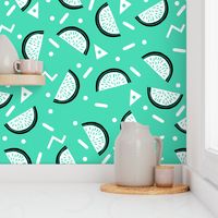 Watermelon Party - Light Jade/Black/White by Andrea Lauren