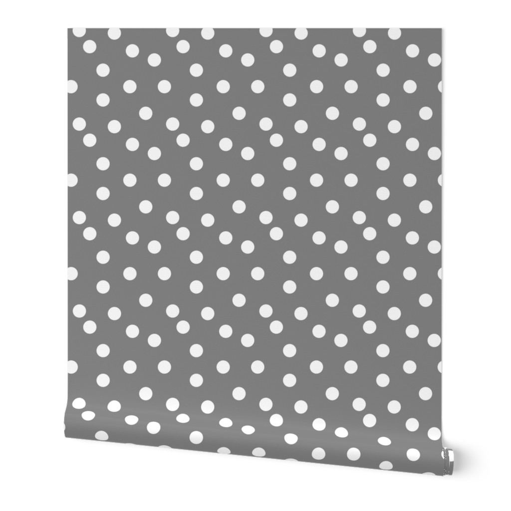 Polka Dot - Medium Grey by Andrea Lauren