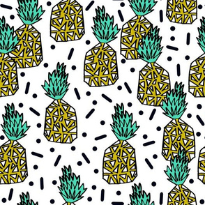 pineapple // sweet tropical fruits fruit pineapple white background summer 
