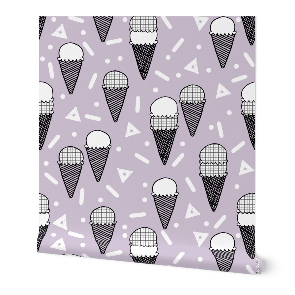 ice cream // sweet pastel purple sweet fabric for girls summer sweet summer dresses