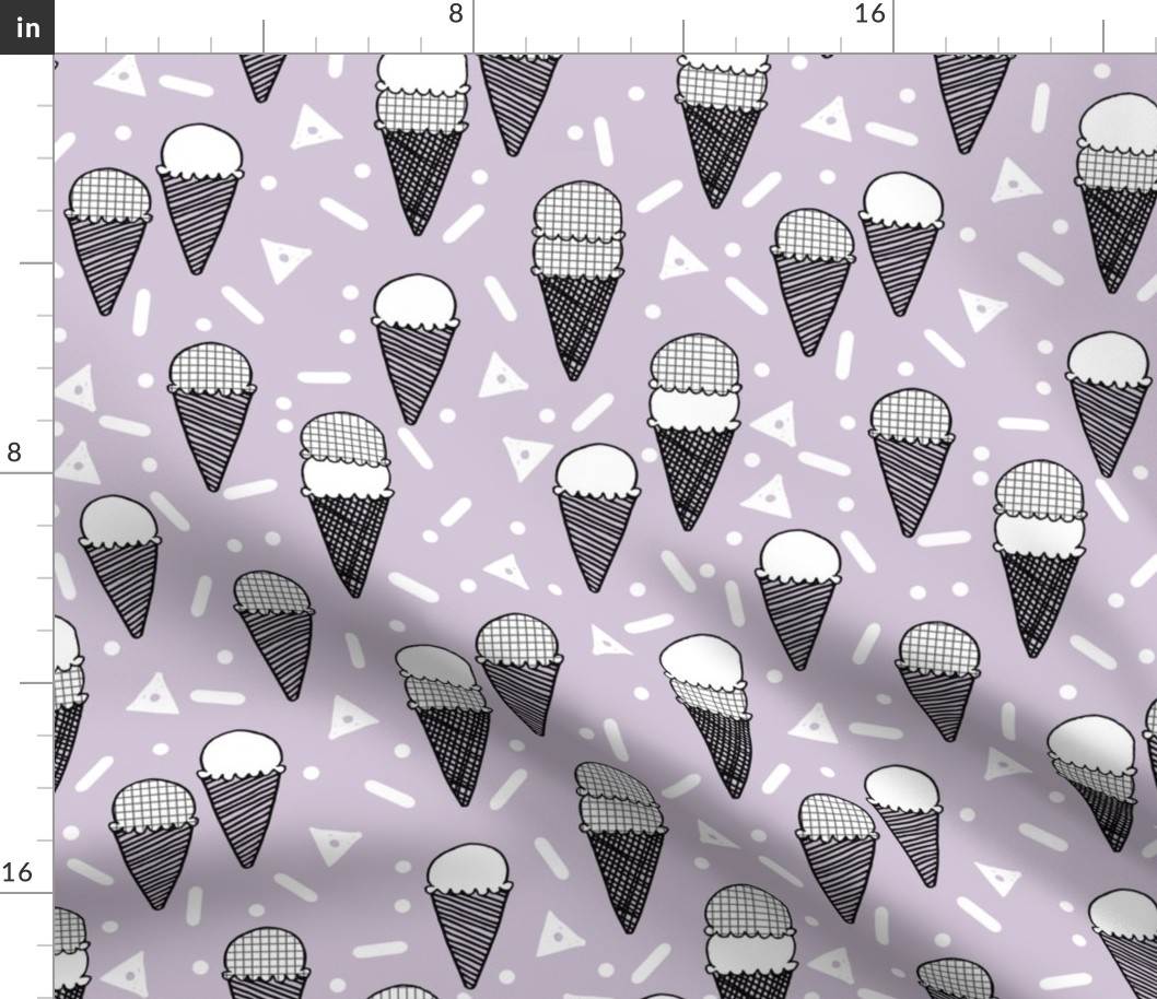 ice cream // sweet pastel purple sweet fabric for girls summer sweet summer dresses