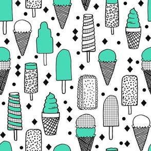 ice cream // ice cream cones tropical summer ice cream sweets bright memphis kids