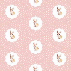 Retro Rabbit in Peachy